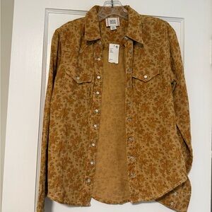 BDG Tan Floral Shirt